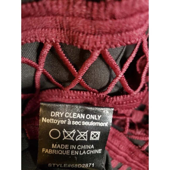 Greylin Anthropologie Dress Women's Medium Wine Lace Mini Heidi Nwt - Picture 11 of 11
